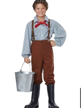 California Costumes Child Pioneer Costume - Blue & White Med 8-10 Year Olds